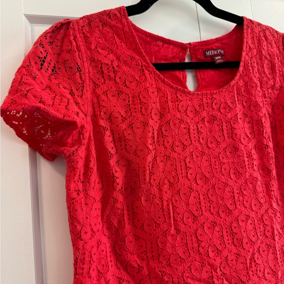 Red Lace Top - Picture 2 of 3